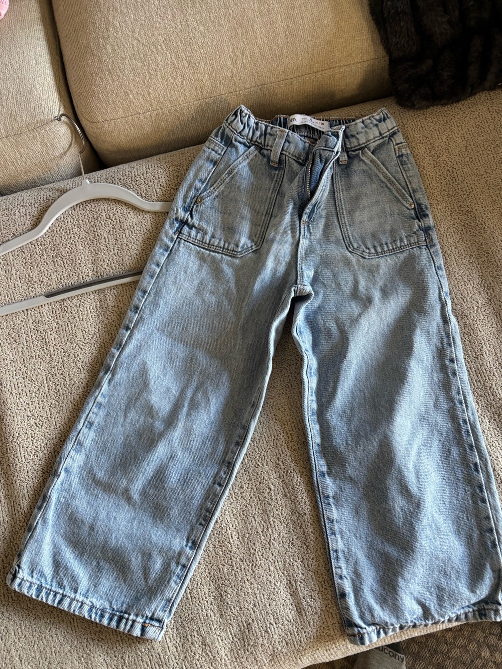Zara size 6 girls Wide-Leg Jeans
